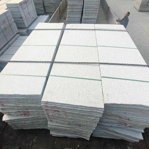 海口芝麻白毛板，石材毛板