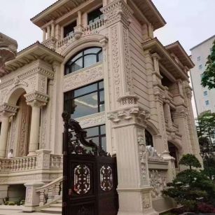 海口黄金麻别墅外墙异形定制