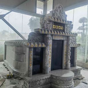 海口套墓 墓碑 围坟石 异形定制