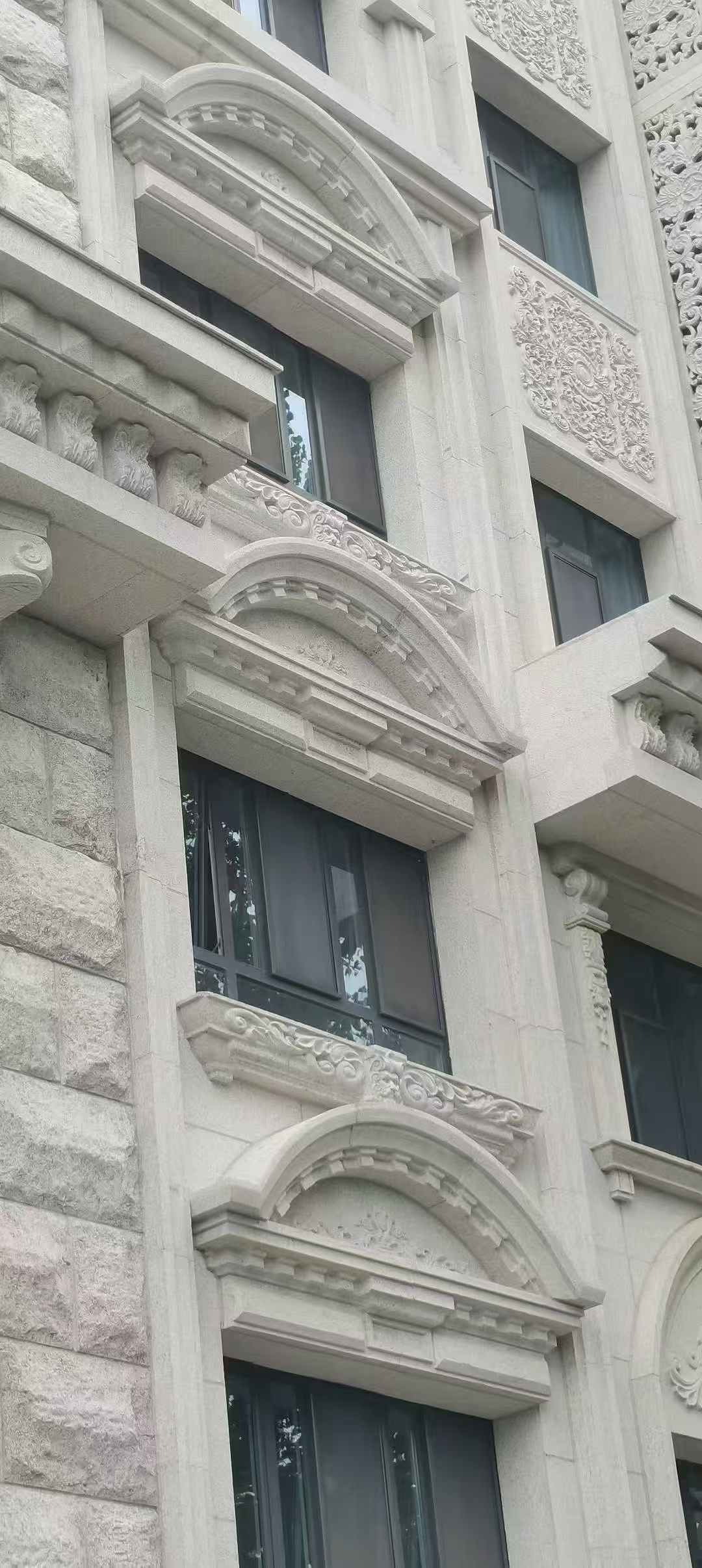 海口芝麻白异形 石材异形定制