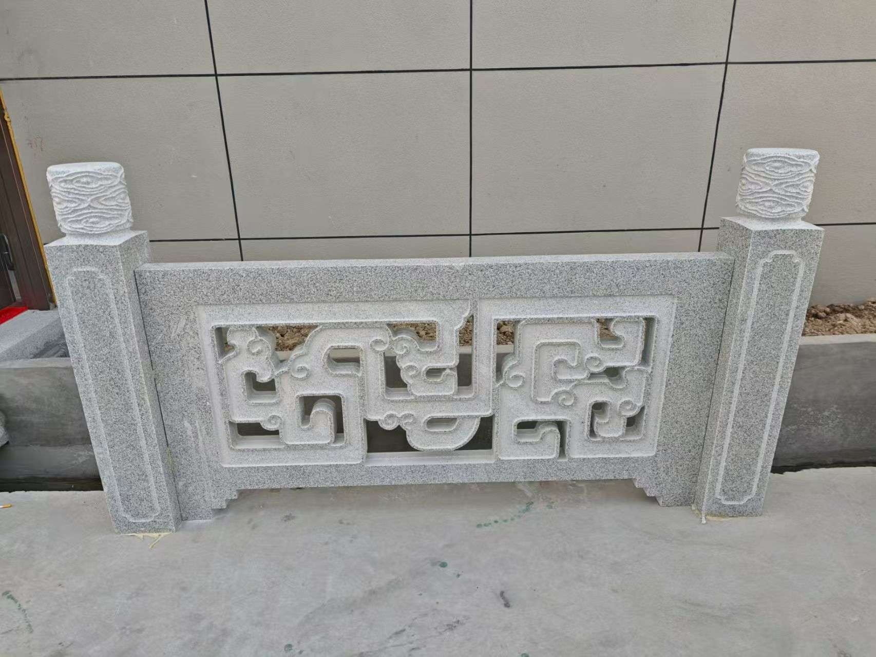 海口芝麻白河道栏杆 桥栏杆