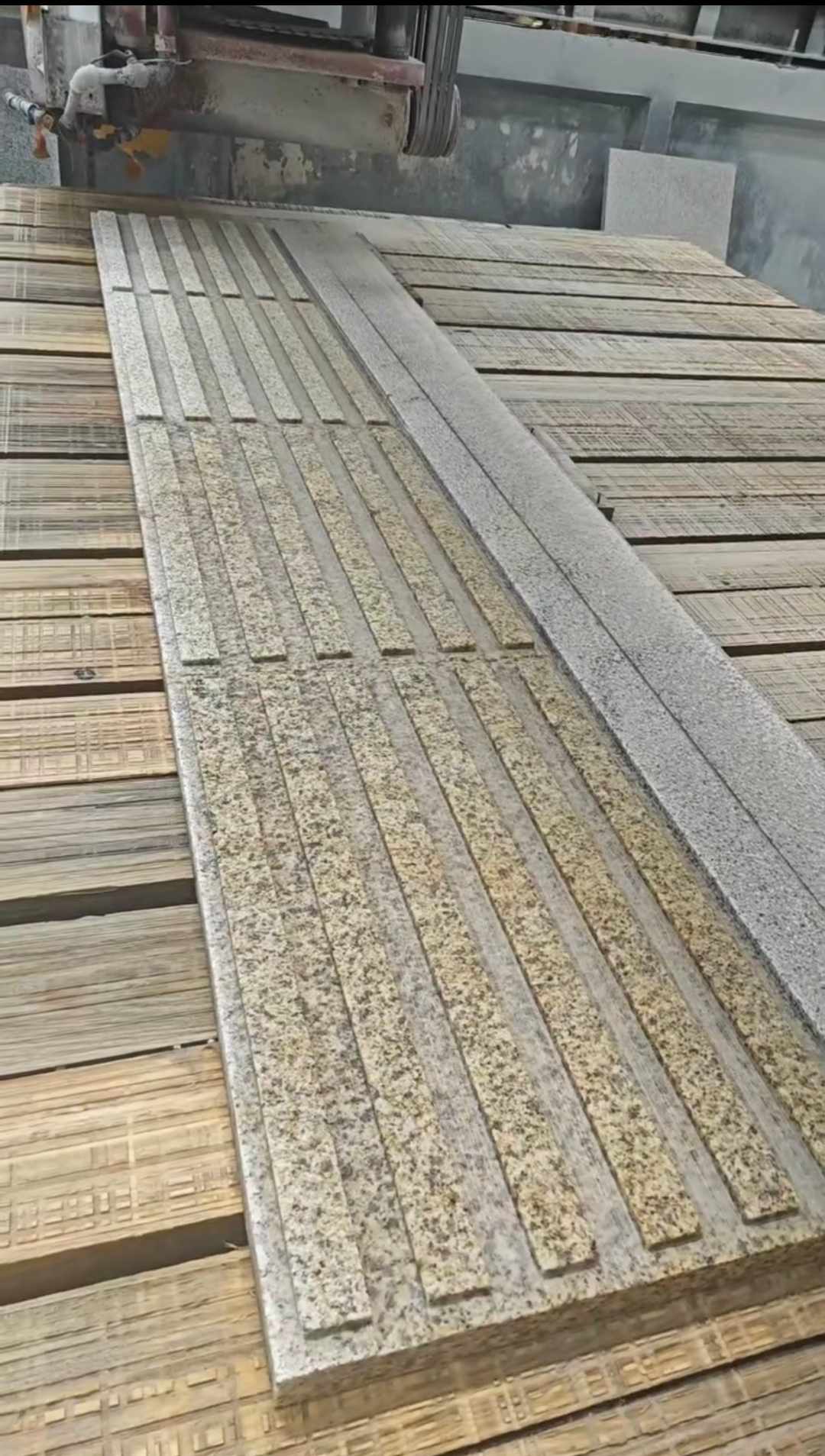 海口黄金麻盲道石 盲条